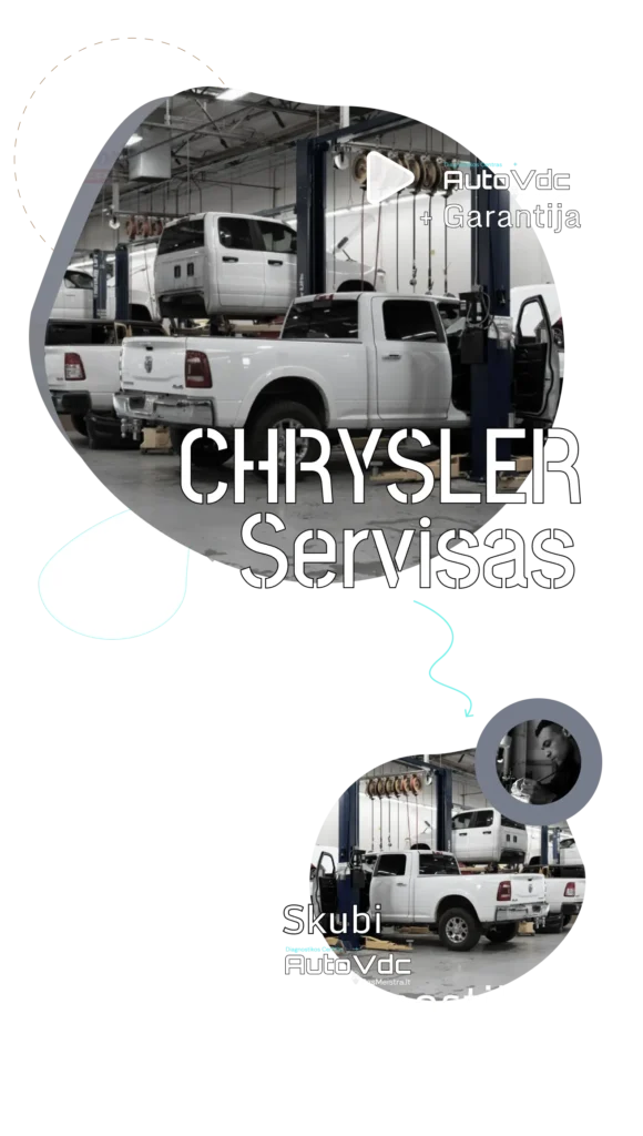 Skubus CHRYSLER servisas Vilniuje – AutoVDC diagnostika ir remontas su garantija
Description:
„CHRYSLER servisas Vilniuje“ skirtas vairuotojams, kuriems svarbus ne tik greitis, bet ir techninis tikslumas. AutoVDC centre atliekame profesionalią CHRYSLER automobilių diagnostiką ir remontą su garantija – nuo variklio ir pavarų dėžių iki sudėtingų elektros bei elektronikos sistemų. Dirbame tiek su europiniais, tiek su amerikietiškais CHRYSLER modeliais, įskaitant didesnio darbinio tūrio variklius, automatines transmisijas ir 4x4 sistemas.
Skubi diagnostika nereiškia spėjimų. Pirmiausia nustatome tikslią gedimo priežastį, pateikiame aiškų remonto planą, kainą ir terminus, ir tik tada pradedame darbus. Taip išvengiama nereikalingų išlaidų ir „bandymų–klaidų“ remonto.
Dažniausiai klientai klausia:
– ar galima atlikti CHRYSLER diagnostiką tą pačią dieną?
– ar suteikiate garantiją darbams ir detalėms?
– ar remontuojate automatines pavarų dėžes ir variklius?
– ar dirbate su dideliais, pikapų tipo CHRYSLER automobiliais?
AutoVDC požiūris paprastas – CHRYSLER automobilis reikalauja specifinių žinių, tinkamos diagnostinės įrangos ir patirties. Jei ieškai CHRYSLER serviso Vilniuje, kuriame „skubu“ reiškia ne tik greitą priėmimą, bet ir profesionalų, pagrįstą sprendimą su realia garantija, AutoVDC yra tavo pasirinkimas.