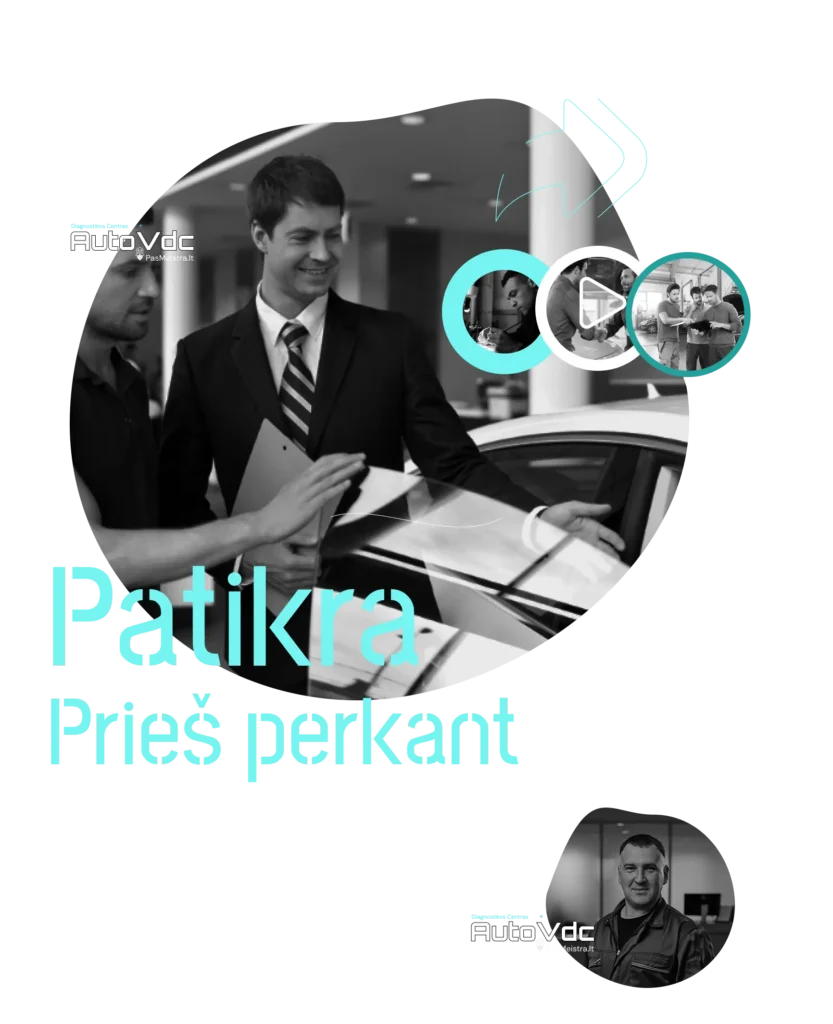Automobilio patikra prieš perkant Vilniuje – dokumentų ir techninės būklės vertinimas AutoVDC
SEO Title:
Automobilio patikra prieš perkant Vilniuje – pilna diagnostika be rizikos | AutoVDC
Description:
„Automobilio patikra prieš perkant“ skirta tiems, kurie nenori pirkti aklai ir pasitikėti vien pardavėjo žodžiais. Šiame vaizde matoma situacija, kuri dažniausiai apgauna pirkėjus – tvarkingas automobilis, dokumentai ant kapoto, šypsena ir skubėjimas priimti sprendimą. Tačiau tikrasis automobilio stovis prasideda ne nuo išvaizdos, o nuo techninių faktų.
AutoVDC patikra prieš perkant nėra formalumas. Tai struktūruotas tyrimas, kuris atsako į vieną klausimą: ar šis automobilis vertas tavo pinigų, ar taps finansine našta.
Mes tikriname:
– variklio realią techninę būklę,
– elektronikos ir valdymo sistemų klaidas,
– važiuoklės, stabdžių ir pakabos nusidėvėjimą,
– kėbulo pažeidimus ir galimus avarijų pėdsakus,
– realų automobilio eksploatacinį saugumą.
Dažniausios situacijos, kai reikalinga patikra prieš perkant:
– automobilis atrodo „per geras už kainą“,
– pardavėjas skuba,
– nėra pilnos serviso istorijos,
– automobilis importuotas,
– buvo smulkūs ar didesni eismo įvykiai.
AutoVDC požiūris paprastas:
geras automobilis patikros nebijo. Jei techninė būklė tvarkinga, tai tik patvirtina teisingą pasirinkimą. Jei randame problemų – tu jas sužinai prieš pasirašant sutartį, o ne po kelių savaičių servise.
Patikra prieš perkant pas mus apima:
✔ kompiuterinę diagnostiką,
✔ mechaninę variklio ir važiuoklės apžiūrą,
✔ realios rizikos įvertinimą,
✔ aiškią išvadą: pirkti ar ieškoti kito varianto.
Šis vaizdas simbolizuoja momentą prieš sprendimą. Skirtumas tarp protingo pirkimo ir brangios klaidos dažniausiai yra viena profesionali patikra.
Jeigu ieškai automobilio patikros prieš perkant Vilniuje, kuri:
– kalba faktais,
– saugo tavo pinigus,
– neleidžia tapti pardavimo istorijos dalimi,
AutoVDC yra vieta, kur automobilio pirkimas tampa kontroliuojamu sprendimu, o ne rizikingu spėjimu.