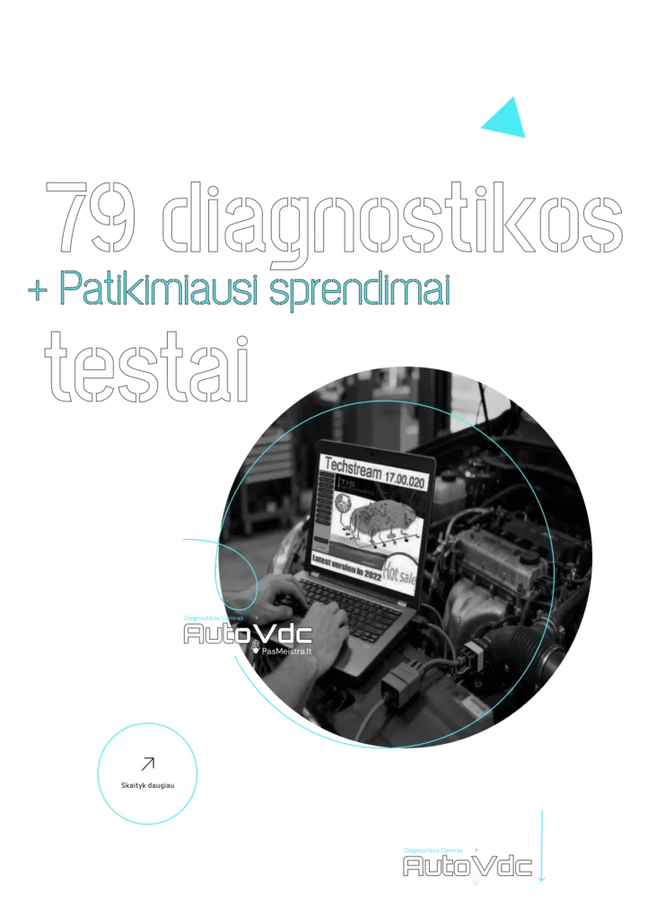 79 diagnostikos testai Vilniuje – AutoVDC atliekama išsami automobilio kompiuterinė diagnostika
Description (su integruotais FAQ):
79 diagnostikos testai Vilniaus mieste „AutoVDC“ autoservise – tai maksimaliai išsami automobilio patikra, kai tikrinamos visos pagrindinės variklio, elektros, kuro, išmetimo ir valdymo sistemos. Klientai dažniausiai klausia: kas yra 79 diagnostikos testai? Tai kompleksinė diagnostikos programa, apimanti daugybę parametrų ir testų, kurie leidžia pamatyti ne tik klaidas, bet ir realią sistemos būklę gyvu laiku.
Antras dažnas klausimas – kuo 79 testai skiriasi nuo paprastos diagnostikos? Paprasta diagnostika dažnai tik nuskenuoja klaidas, o 79 testai leidžia matyti duomenis dinamikoje, atlikti aktyvius komponentų testus ir tiksliai nustatyti gedimo priežastį, o ne tik pasekmes. Taip pat žmonės klausia: kiek laiko trunka 79 diagnostikos testai? Dažniausiai procedūra užtrunka nuo 40 minučių iki 1,5 valandos, priklausomai nuo automobilio ir problemos sudėtingumo.
Labai dažnas klausimas: kiek kainuoja išsami diagnostika Vilniuje su 79 testais? Kaina priklauso nuo automobilio markės, variklio tipo ir reikalingų testų apimties, tačiau tai visada yra daug pigiau nei „aklas“ dalių keitimas be realios priežasties nustatymo. Dar vienas svarbus klausimas: ką duoda 79 diagnostikos testai vairuotojui? Jie duoda patikimus sprendimus – aiškų supratimą, kas tikrai sugedę, ką reikia remontuoti dabar, o kas dar gali palaukti.
Ir galiausiai: kur Vilniuje atlikti pažangiausią automobilio diagnostiką? „AutoVDC“ dirba su profesionalia diagnostine programine įranga, realiais matavimais ir patyrusių meistrų analize, todėl sprendimai nėra spėjimai – tai techniniai faktai.
Jeigu ieškote, kur atlikti maksimalaus tikslumo automobilio diagnostiką Vilniuje, 79 diagnostikos testai „AutoVDC“ yra sprendimas tiems, kurie nori ne nuomonės, o tikros automobilio būklės.