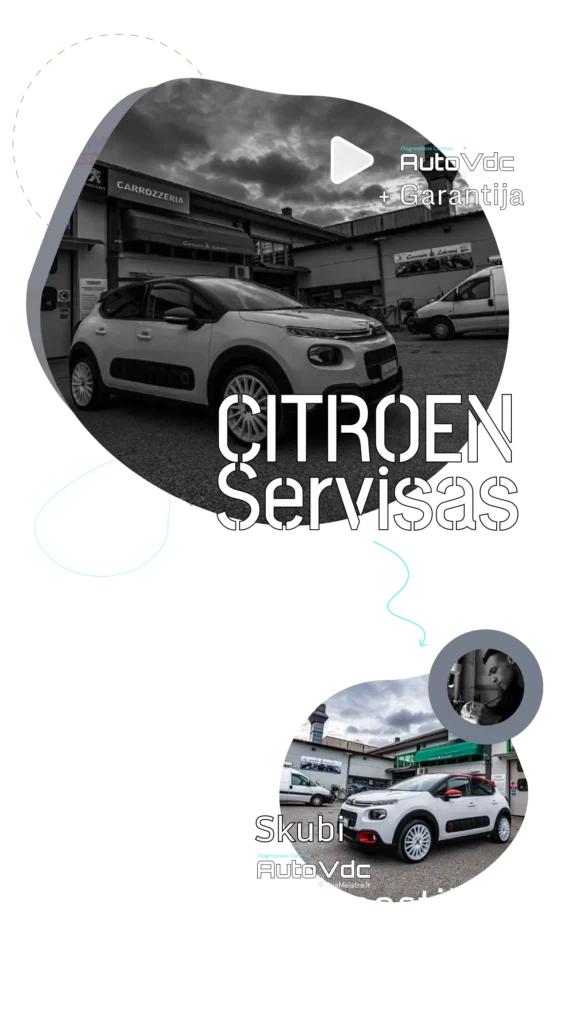 Skubus CITROËN servisas Vilniuje – AutoVDC diagnostika ir remontas su garantija
Description:
„CITROËN servisas Vilniuje“ skirtas tiems, kurie ieško greito, bet technologiškai tikslaus sprendimo. AutoVDC centre atliekame profesionalią CITROËN automobilių diagnostiką ir remontą su garantija – nuo variklio ir pavarų dėžės iki sudėtingų elektronikos bei komforto sistemų.
Puikiai žinome CITROËN specifiką:
– hidropneumatinė pakaba,
– elektronikos jautrumas,
– PSA grupės variklių ir transmisijų niuansai,
– AdBlue, DPF ir EGR sistemos.
Skubi diagnostika pas mus reiškia ne „spėjimą“, o tikslų gedimo nustatymą. Pirmiausia atliekame pilną patikrą, pateikiame aiškų remonto planą, kainą ir terminus, ir tik tada pradedame darbus. Taip išvengiama bereikalingų išlaidų ir pakartotinių vizitų.
Dažniausiai klientai klausia:
– ar galite priimti CITROËN šiandien?
– ar remontui suteikiate garantiją?
– ar sprendžiate sudėtingas elektros ir elektronikos problemas?
– ar atliekate variklio, automatinės pavarų dėžės remontą?
AutoVDC požiūris paprastas: CITROËN automobilis reikalauja ne „bendro serviso“, o specializuotos patirties ir tinkamos diagnostikos įrangos. Jei ieškai CITROËN serviso Vilniuje, kuriame „skubu“ reiškia profesionaliai, tiksliai ir su realia garantija – AutoVDC yra tavo pasirinkimas.