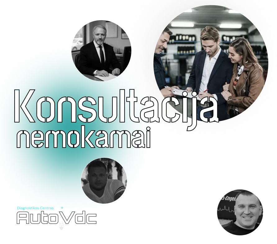 Nemokama konsultacija autoservise Vilniuje – AutoVDC profesionali automobilio diagnostikos ir remonto konsultacija
Description (su integruotais 5 DUK):
Nemokama konsultacija „AutoVDC“ autoservise Vilniuje skirta tiems, kurie nori aiškiai suprasti savo automobilio problemą prieš priimdami sprendimą dėl diagnostikos ar remonto. Klientai dažniausiai klausia: ar konsultacija tikrai yra nemokama? Taip, pradinė konsultacija nieko nekainuoja – jos metu įvertinama situacija ir paaiškinamos galimos problemos bei sprendimo būdai.
Antras dažnas klausimas – ką galima sužinoti per nemokamą konsultaciją? Jos metu meistras paaiškina, kokia tikėtina gedimo priežastis, kokių testų ar diagnostikos gali reikėti ir kokia būtų tolimesnė eiga. Tai leidžia klientui suprasti, ar verta tęsti darbus.
Trečias klausimas: ar nemokama konsultacija pakeičia diagnostiką? Ne, konsultacija nėra pilna diagnostika, tačiau ji padeda suprasti problemos rimtumą ir apsispręsti, ar reikalinga išsami techninė patikra.
Ketvirtas dažnas klausimas: kiek laiko trunka nemokama konsultacija? Dažniausiai nuo 5 iki 15 minučių, priklausomai nuo situacijos sudėtingumo ir pateiktos informacijos apie automobilio gedimą.
Ir penktas klausimas: ar po konsultacijos privaloma remontuoti automobilį šiame servise? Ne, jokių įsipareigojimų nėra – konsultacija skirta tam, kad klientas gautų aiškų ir sąžiningą vaizdą apie situaciją bei galimus sprendimus.
Jeigu ieškote, kur Vilniuje gauti profesionalią, bet nemokamą automobilio konsultaciją be spRenaultmo ir „pardavimo“, „AutoVDC“ yra vieta, kur pirmiausia kalbama apie sprendimus, o tik tada apie remontą.