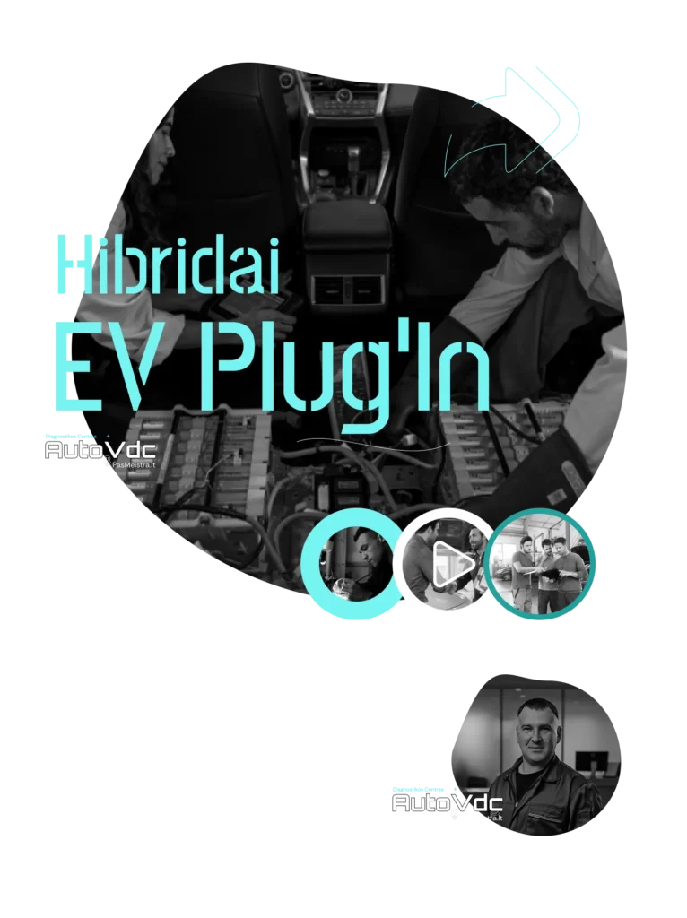 Hibridinių ir elektrinių automobilių (EV) plug-in baterijų diagnostika Vilniuje – aukštos įtampos sistemų patikra AutoVDC

SEO Title:
Hibridų ir EV Plug-in diagnostika Vilniuje – baterijų ir aukštos įtampos sistemų patikra | AutoVDC

Description:
„Hibridai ir EV Plug-in“ – tai technologija, kurioje nebėra vietos spėlionėms. Čia sprendimus priima ne mechanika, o duomenys, įtampos matavimai, apkrovų analizė ir tikslus sistemų balansas. Šiame vaizde matomas darbas su hibridine baterija – tai jau ne paprastas remontas, o aukštos įtampos inžinerija.

AutoVDC centre hibridinių ir elektrinių automobilių diagnostika prasideda nuo saugumo ir struktūros. Mes netaisome „aklai“ – pirmiausia nustatome, kuri sistemos dalis iš tikrųjų sukelia problemą:
– ar pati baterija,
– ar valdymo moduliai,
– ar įtampos paskirstymo grandinė,
– ar aušinimo sistema,
– ar įkrovimo valdymas.

Patikros metu atliekame:
– aukštos įtampos baterijos būklės vertinimą,
– celių balansavimo analizę,
– realios talpos ir įkrovos ciklų patikrą,
– inverterio ir konverterio diagnostiką,
– izoliacijos bei saugos sistemų testus.

Hibridų ir EV diagnostika būtina, kai:
– užsidega „Check Hybrid System“,
– sumažėja elektrinis nuvažiuojamas atstumas,
– automobilis persijungia į avarinį režimą,
– nebevyksta įkrovimas,
– krenta galia arba atsiranda nestabilus darbas.

AutoVDC požiūris paprastas: hibridinė sistema neturi būti keičiama visa iš karto. Dažniausiai problema slypi viename modulyje, keliuose elementuose arba net aušinimo grandinėje. Teisinga diagnostika leidžia išsaugoti didžiąją dalį sistemos ir sutaupyti tūkstančius.

Pas mus gaunate:
✔ profesionalią hibridinių ir EV sistemų diagnostiką,
✔ tikslią baterijų būklės analizę,
✔ remontą be „bandom ir žiūrim“,
✔ garantiją atliktiems darbams,
✔ aiškų atsakymą, ar sistema remontuojama, ar jau reikalauja keitimo.

Šis vaizdas kalba apie ateities automobilius ir atsakomybę juos suprasti.
Ne kiekvienas servisas dirba su aukšta įtampa. AutoVDC – dirba.

Jeigu ieškai hibridų ir EV Plug-in diagnostikos Vilniuje, kuri:
– remiasi matavimais,
– supranta baterijų architektūrą,
– dirba be improvizacijos,

AutoVDC yra vieta, kur elektrinė technologija tampa kontroliuojamu procesu, o ne rizika.